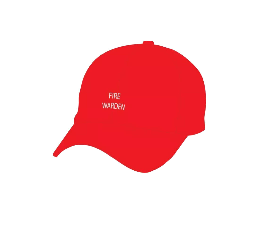 Red Fire Warden Cap