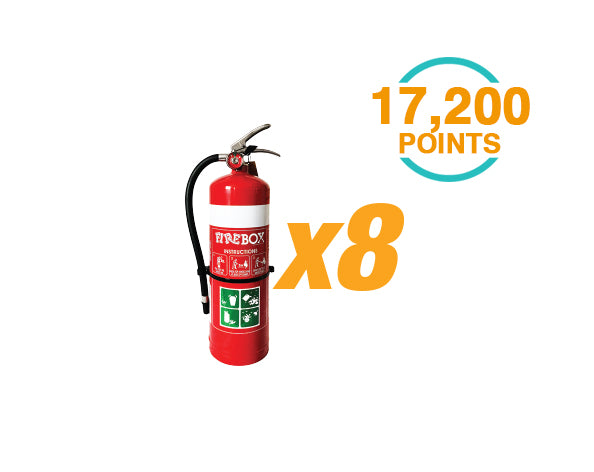8 x 4.5KG ABE Extinguisher’s