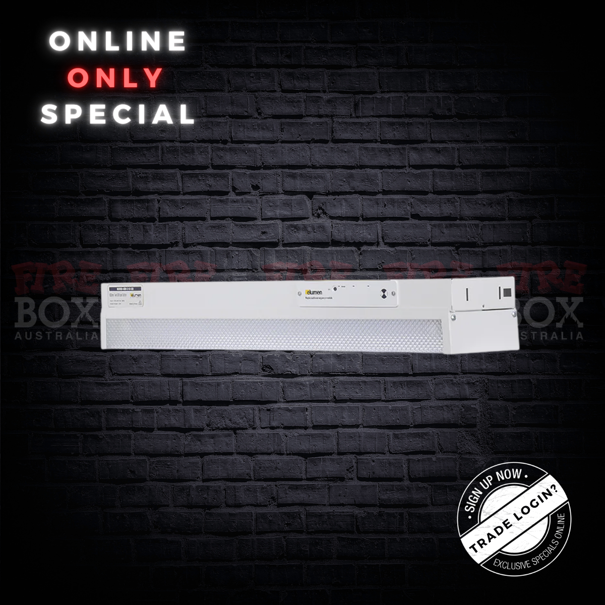 LED Emergency Batten -Four Foot Diffused -Emergency
