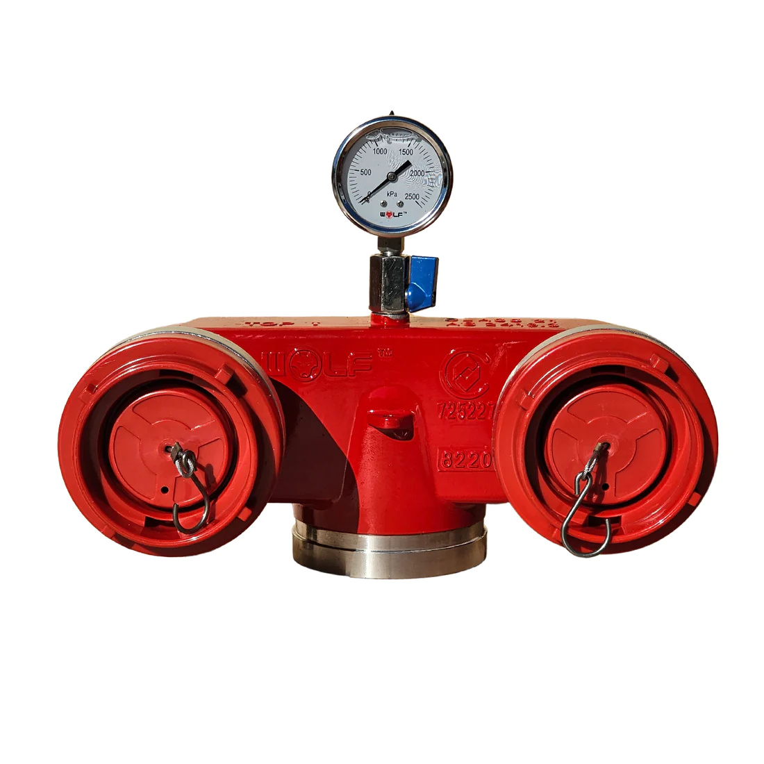 Wolf Dual Booster Valve-Bottom Outlet Storz Assembly (SA, VIC, TAS & ACT)