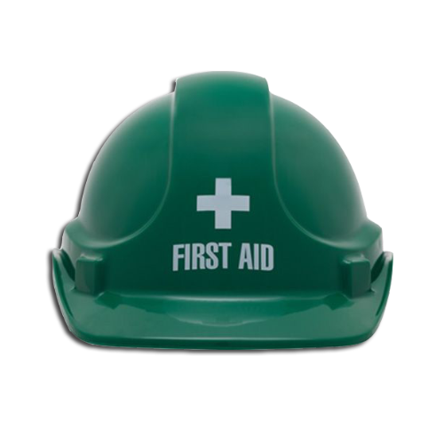 3M/Unisafe Green First Aid Hardhat