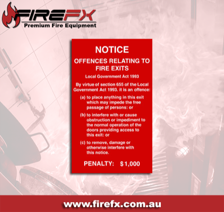 Offences Relating To Fire Exits Sign - Image 2