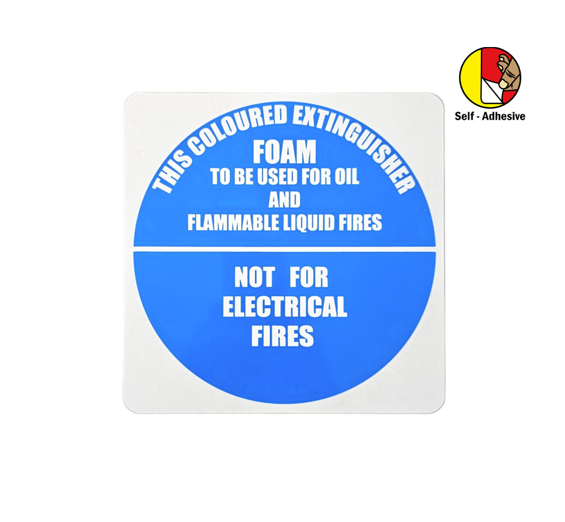 Self-adhesive Air Foam Extinguisher I.D Sign