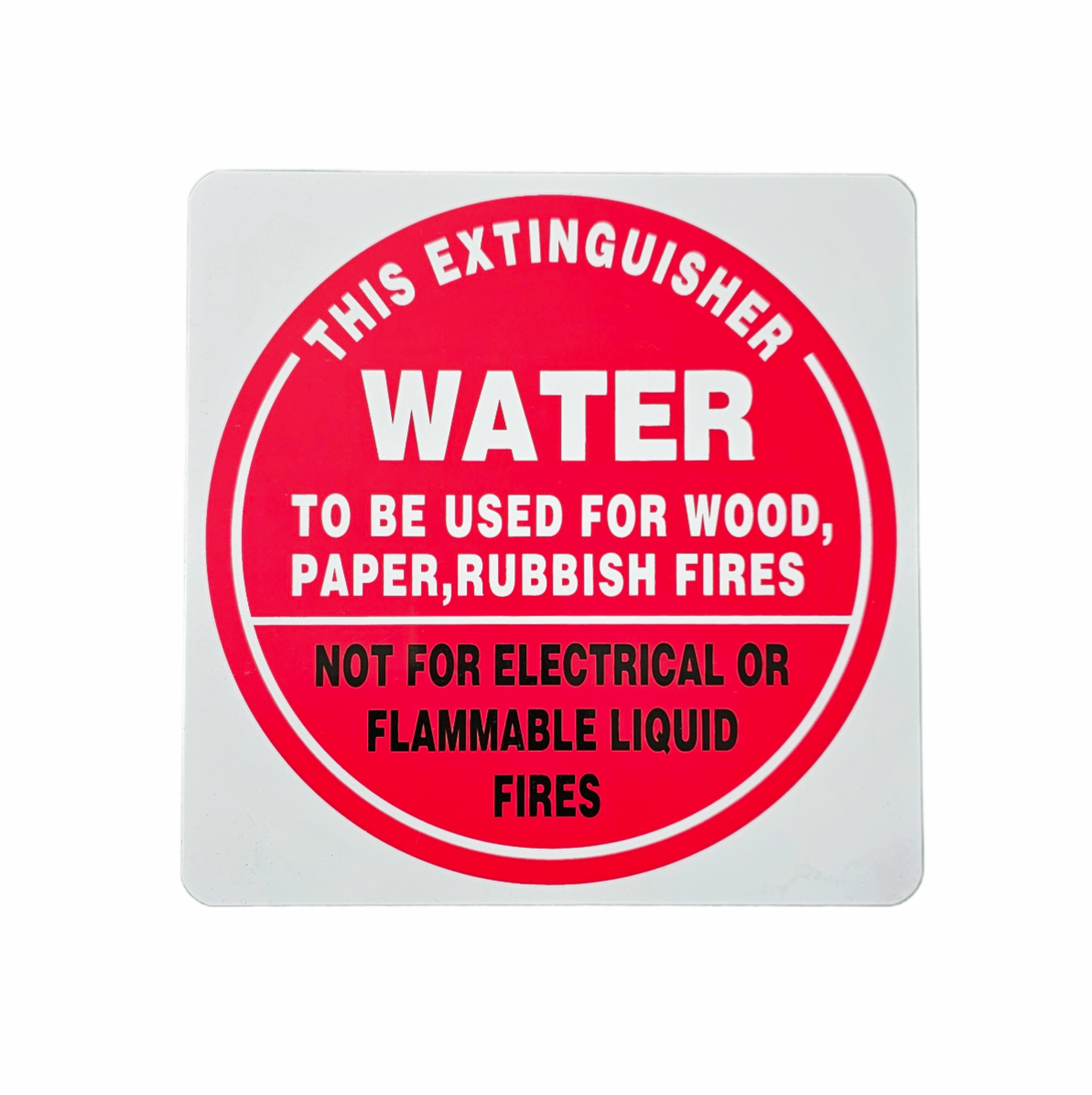 Air Water Extinguisher I.D Sign