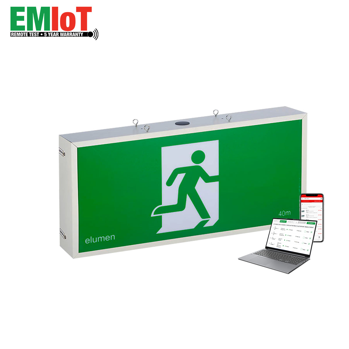 LED Jumbo Exit Light – Remote Test