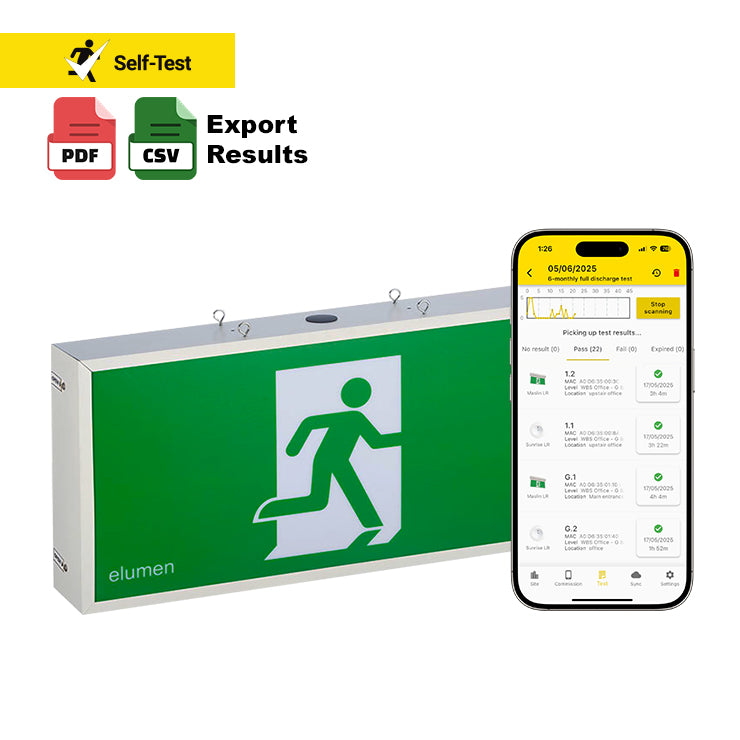 LED Jumbo Exit Light – Self Testing