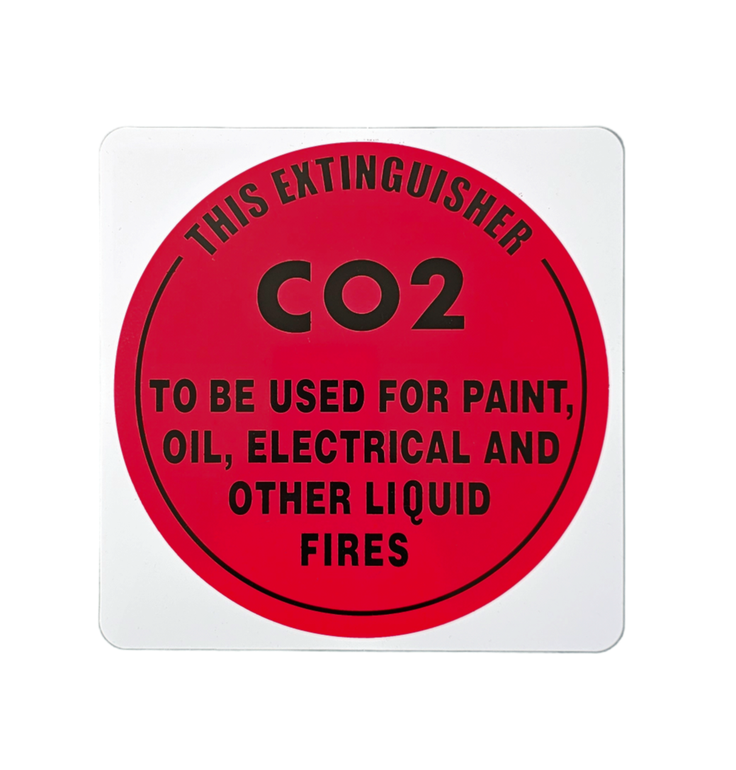 CO2 Extinguisher I.D Sign