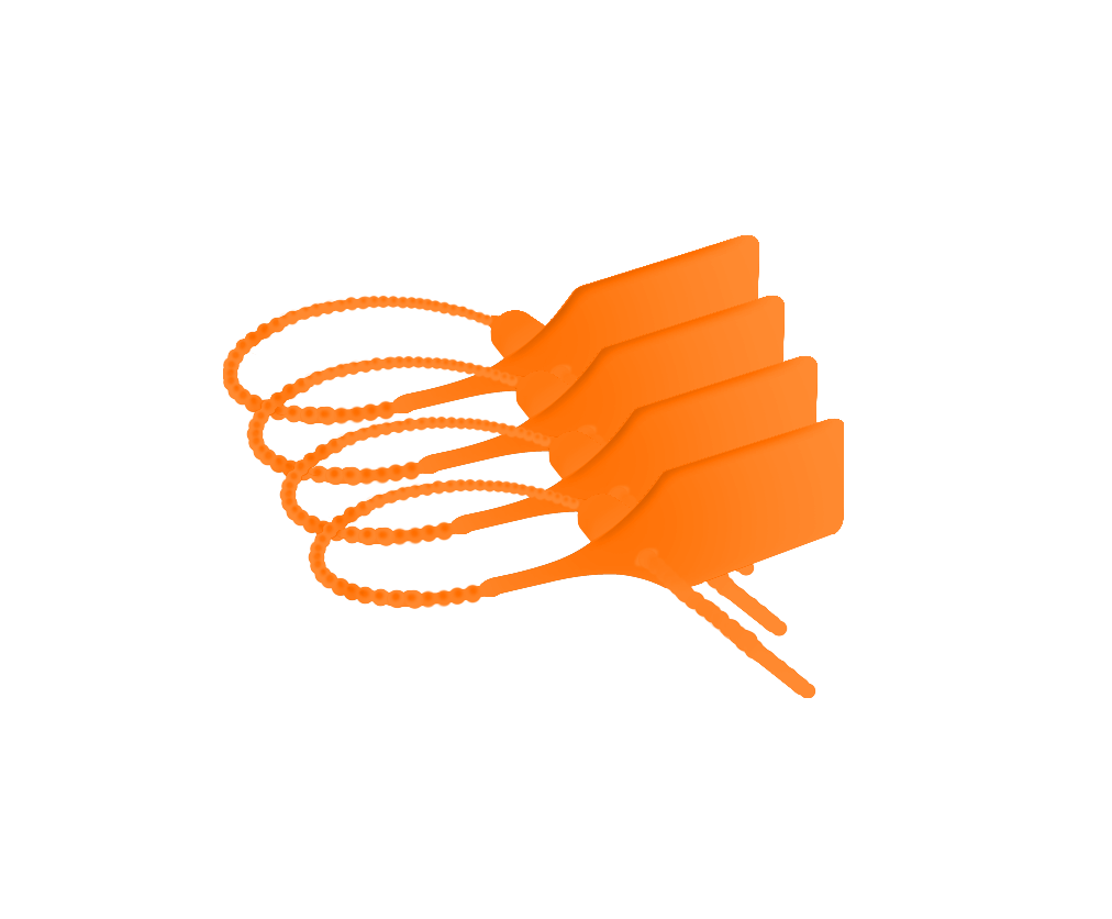 Orange security tie