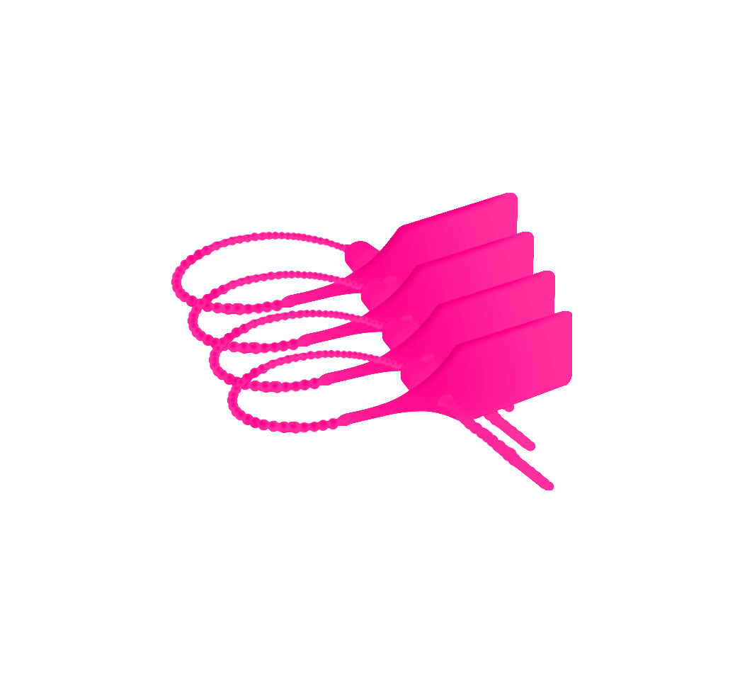 Pink security tie