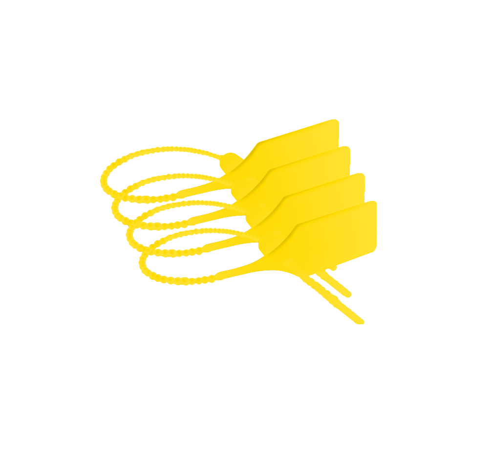 Yellow security tie
