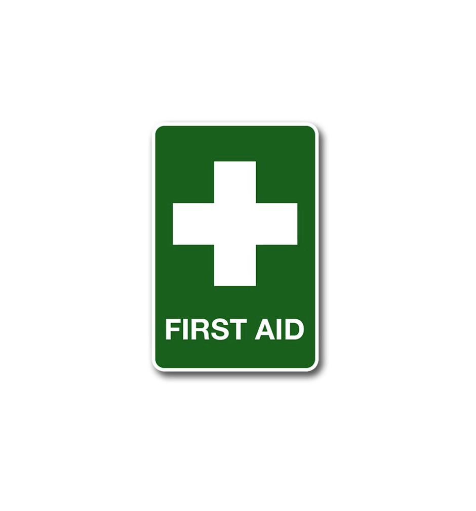 Small Self-adhesive PVC First aid location Sign