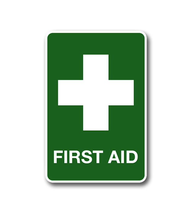 PVC First aid location Sign