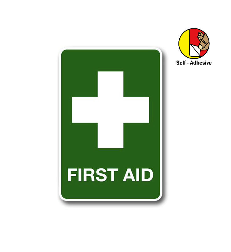 Self-adhesive PVC First aid location Sign