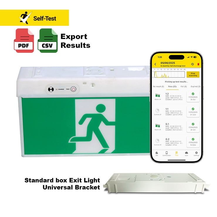 LED Universal Exit Light – Self Testing