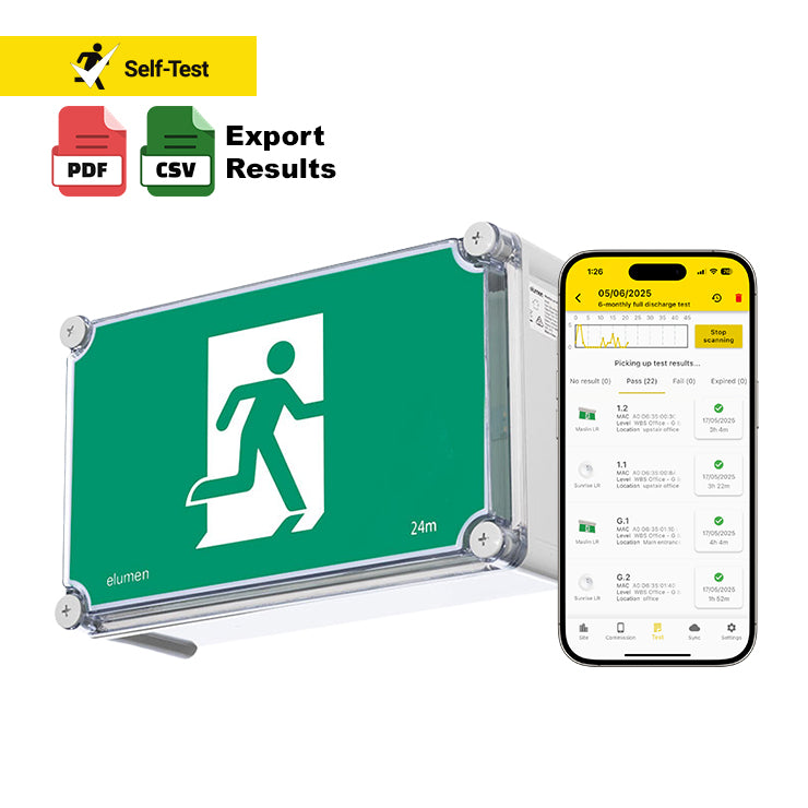 LED IP65 Exit Light – Self Testing